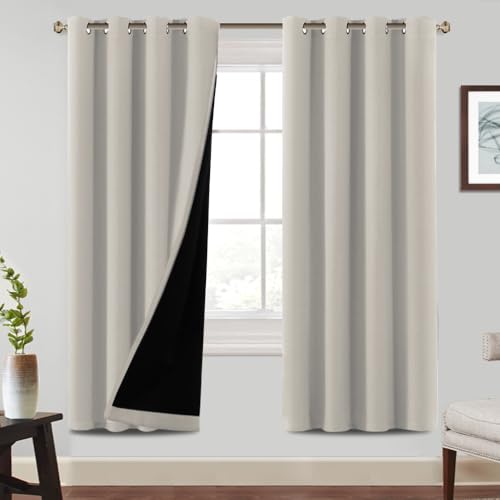 BellaHills 100% Verdunklungsvorhänge Ösen Gardienen 2-Set H 214 x B 132 cm Wärmeisolierender Vorhang Blickdicht Wohnzimmer Thermogardinen Kälteschutz mit Ösen, Pumice Stone BellaHills 100% Verdunklungsvorhänge Ösen Gardienen 2-Set H 214 x B 132 cm Wärmeisolierender Vorhang Blickdicht Wohnzimmer Thermogardinen Kälteschutz mit Ösen, Pumice Stone von BellaHills
