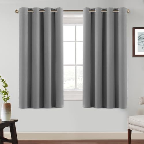 BellaHills Blickdichte Vorhänge mit Ösen Gardinen 2er Set H145 x B140 cm, Verdunkelungsvorhang Thermovorhang Hitzeschutz, Ösenvorhang für Schlafzimmer Wohnzimmer, Dunkelgrau BellaHills Blickdichte Vorhänge mit Ösen Gardinen 2er Set H145 x B140 cm, Verdunkelungsvorhang Thermovorhang Hitzeschutz, Ösenvorhang für Schlafzimmer Wohnzimmer, Dunkelgrau von BellaHills