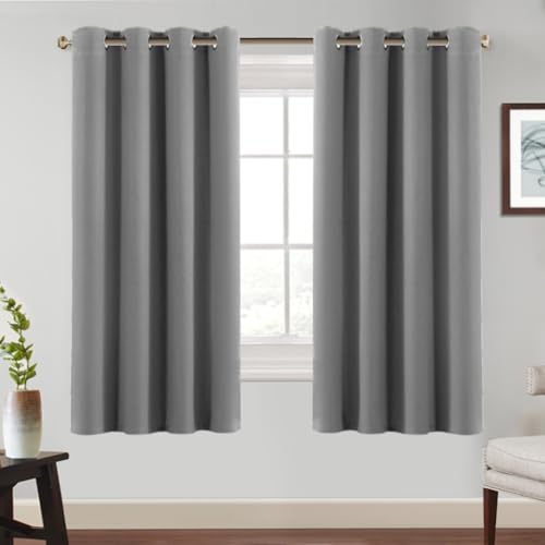 BellaHills Blickdichte Vorhänge mit Ösen Gardinen 2er Set H175 x B140 cm, Verdunkelungsvorhang Thermovorhang Hitzeschutz, Ösenvorhang für Schlafzimmer Wohnzimmer, Dunkelgrau BellaHills Blickdichte Vorhänge mit Ösen Gardinen 2er Set H175 x B140 cm, Verdunkelungsvorhang Thermovorhang Hitzeschutz, Ösenvorhang für Schlafzimmer Wohnzimmer, Dunkelgrau von BellaHills