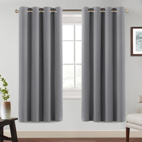 BellaHills Blickdichte Vorhänge mit Ösen Gardinen 2er Set H214 x B132 cm, Verdunkelungsvorhang Thermovorhang Hitzeschutz, Ösenvorhang für Schlafzimmer Wohnzimmer, Dunkelgrau BellaHills Blickdichte Vorhänge mit Ösen Gardinen 2er Set H214 x B132 cm, Verdunkelungsvorhang Thermovorhang Hitzeschutz, Ösenvorhang für Schlafzimmer Wohnzimmer, Dunkelgrau von BellaHills