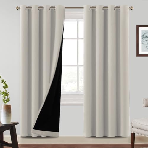 BellaHills Thermo Vorhänge gegen Kälte mit Ösen Gardinen 2er H240xB140cm Verdunklungsvorhänge Gardinen Wohnzimmer Vorhänge Blickdicht, Pumice Stone BellaHills Thermo Vorhänge gegen Kälte mit Ösen Gardinen 2er H240xB140cm Verdunklungsvorhänge Gardinen Wohnzimmer Vorhänge Blickdicht, Pumice Stone von BellaHills