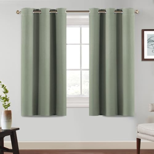 BellaHills Thermovorhang Vorhänge 2er Set H137 x B117 cm Schlafzimmer Gardinen Blickdicht Verdunklungsvorhänge mit Ösen Thermal Curtains Blackout Vorhang Wärmeisolierend, Salbei Hell BellaHills Thermovorhang Vorhänge 2er Set H137 x B117 cm Schlafzimmer Gardinen Blickdicht Verdunklungsvorhänge mit Ösen Thermal Curtains Blackout Vorhang Wärmeisolierend, Salbei Hell von BellaHills