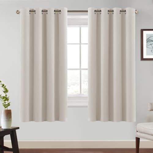BellaHills Verdunklungsvorhänge Gardinen 2er Set H175 x B140 cm Vorhänge Blickdicht Wohnzimmer Curtains mit ösen, Ösenvorhang für Schlafzimmer, Elfenbeinweiß BellaHills Verdunklungsvorhänge Gardinen 2er Set H175 x B140 cm Vorhänge Blickdicht Wohnzimmer Curtains mit ösen, Ösenvorhang für Schlafzimmer, Elfenbeinweiß von BellaHills