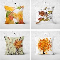 Herbst Kissenbezug, Kissenbezug 20x20, Trend Orange Blätter Wurf Baum Home Decor von BellaHomeDecorUS