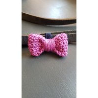Hundehalsband Bogen - Klein-Fuchsia von BellaNBooDesigns