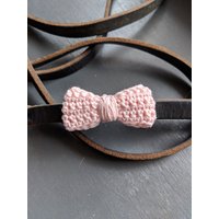 Hundehalsband Bogen - Light Pink von BellaNBooDesigns