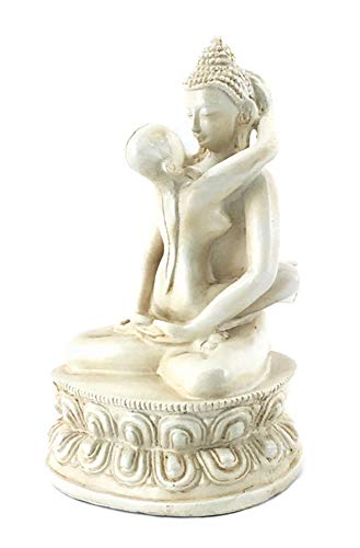 Bellaa 22166 Buddha-Statue Yab Yum Shakti Embrace Tantra 15,2 cm von Bellaa