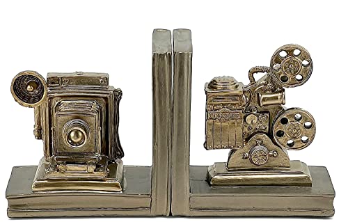 Bellaa 24971 Kamera-Buchstützen, Retro-Projektoren, Buchstützen, Bibliothek, Bücherregale, Unterstützung, Dekorationen, Handwerk, Arbeitszimmer, Büros, Weinschränke, Schreibtisch von Bellaa