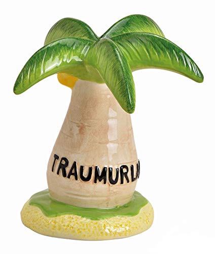 Spardose Palme Urlaubskasse Urlaub 15 cm Sparschwein Sparkasse von Belladecora