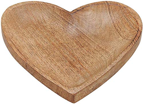 Teller in Herzform aus Mangoholz - Holzschale von Belladecora