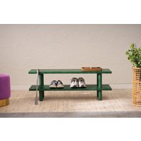 Handgemachte Massivholz Schuhregal Bank Eingangsbereich Organisator von BelladesingartShop