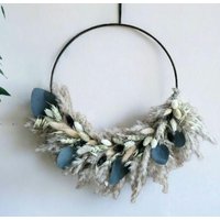 Kranz | Trockenblumenkranz Flowerhoop Wanddeko Türdeko |Blumenkranz Geschenkidee Metallring Trockenblumen Kranz | Trockenblumenkranz Flowerhoop Wanddeko Türdeko |Blumenkranz Geschenkidee Metallring Trockenblumen von Bellafee
