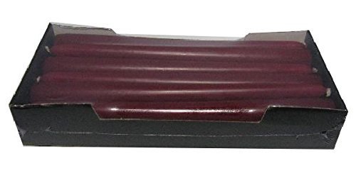 Bellaflor 12 Spitzkerzen konisch Bordeaux Höhe 25 cm von CURV BAR