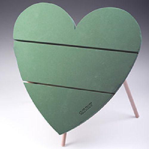 Bellaflor Oasis® Bioline® Grün Herz mit Aufstellvorrichtung 60x60cm von CURV BAR