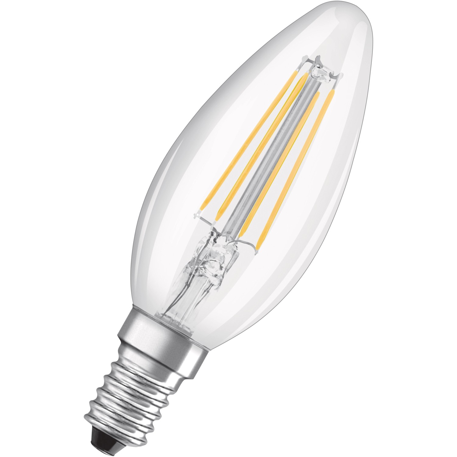 Bellalux LED-Leuchtmittel E14 Kerzenform 4 W Warmweiß 470 lm 10 x 3,5 cm (H x Ø) von Bellalux