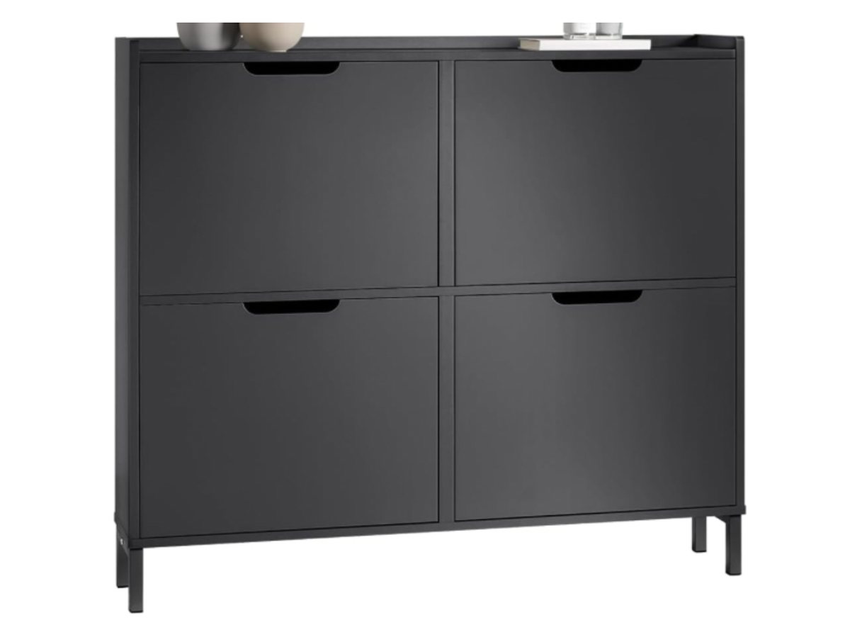 Bellamio Schuhregal Ceyhan, mit 4 Klappfächern, schwarz, verfügbar mit 2 Fächern Bellamio Schuhregal Ceyhan, mit 4 Klappfächern, schwarz, verfügbar mit 2 Fächern von Bellamio