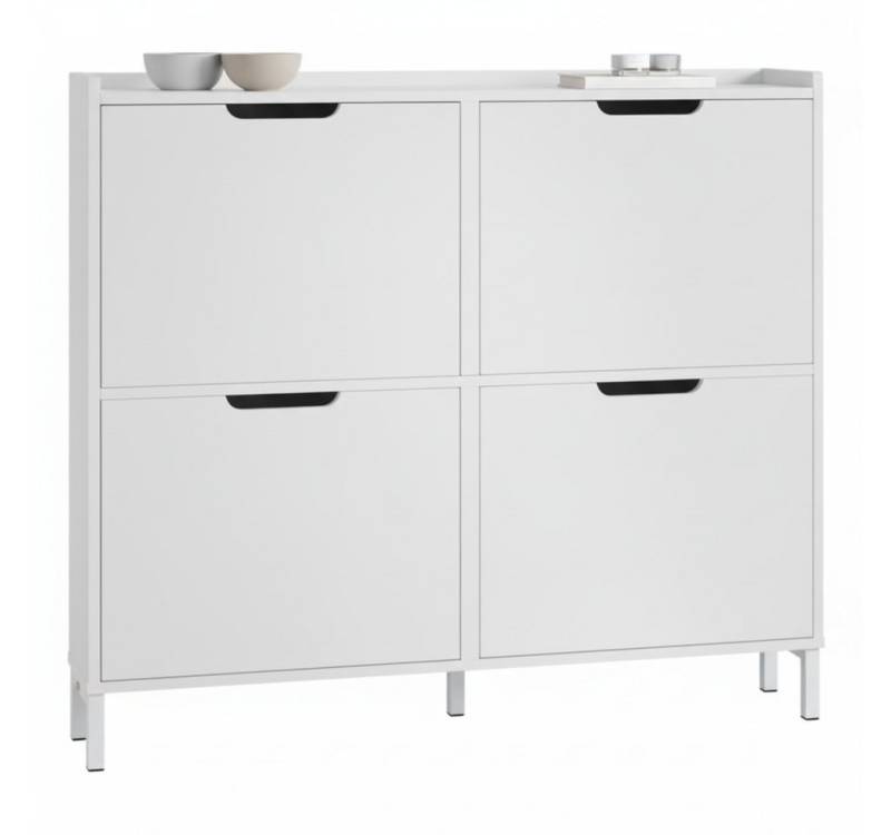 Bellamio Schuhregal Ceyhan Schuhkipper für schmale Flure, (19 cm Tiefe) mit 4 Klappfächern, Schuhschrank weiß, verfügbar mit 2 Fächern Bellamio Schuhregal Ceyhan Schuhkipper für schmale Flure, (19 cm Tiefe) mit 4 Klappfächern, Schuhschrank weiß, verfügbar mit 2 Fächern von Bellamio