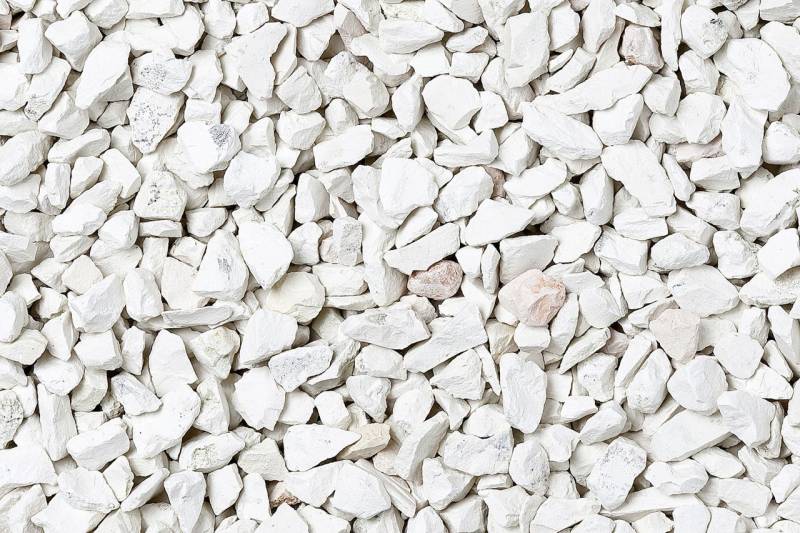 Splitt Bianco Carrara 7 - 15 mm weiß 25 kg von Bellamoli Granulati