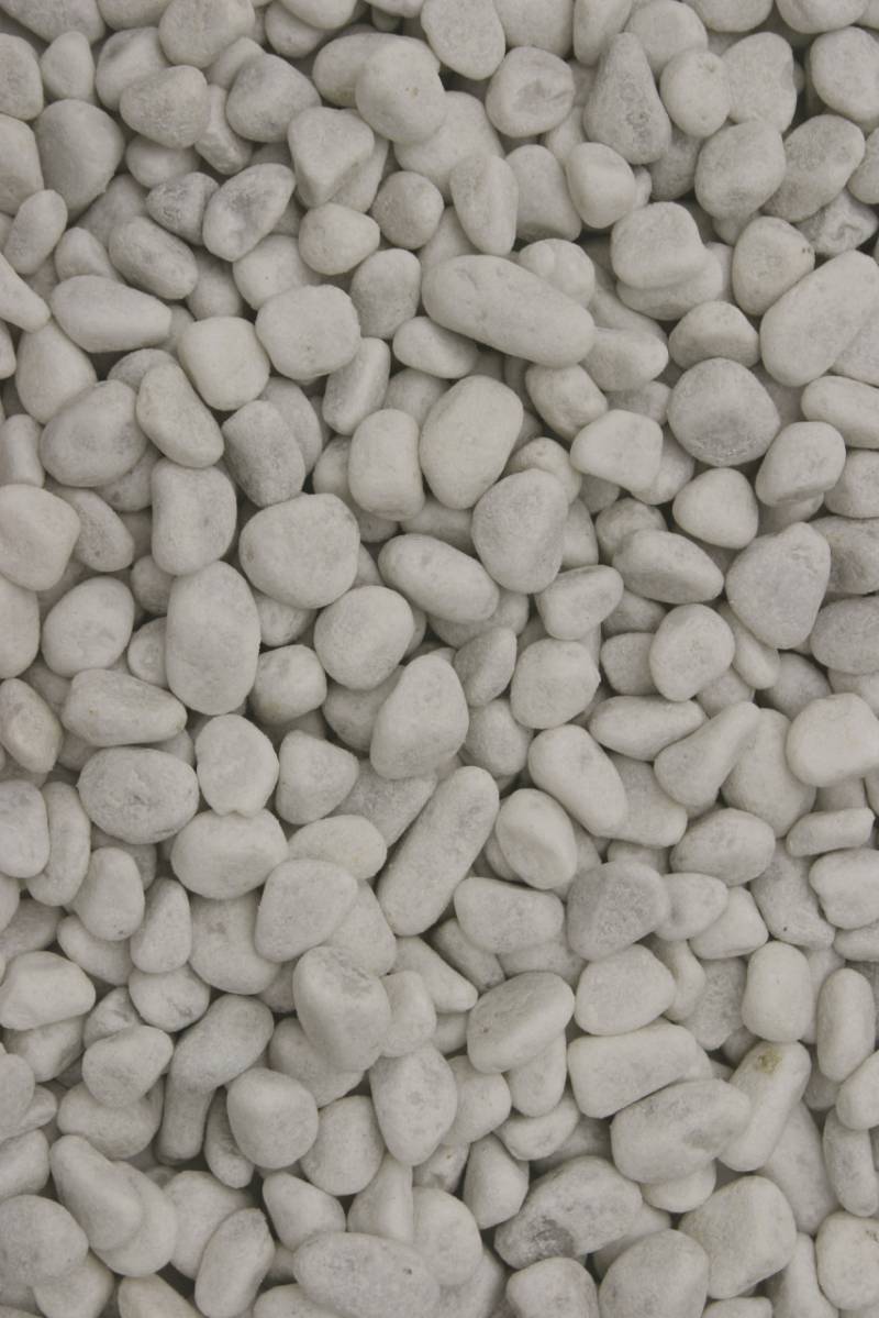 Kies Bianco Carrara 15 - 25 mm weiß 25 kg von Bellamoli Granulati
