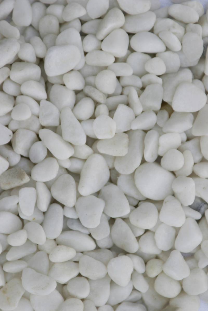 Kies Bianco Carrara 7 - 15 mm weiß 25 kg von Bellamoli Granulati