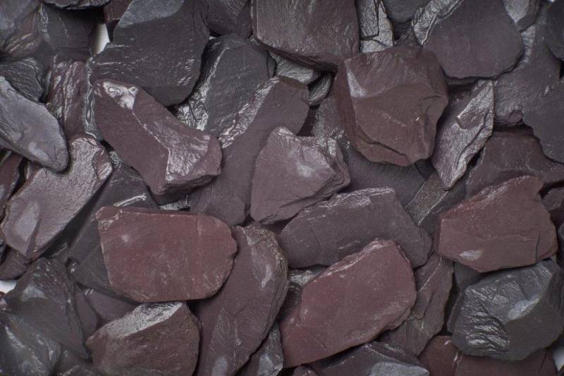 Splitt Ardesia Viola 30 - 60 mm violett 25 kg von Bellamoli Granulati