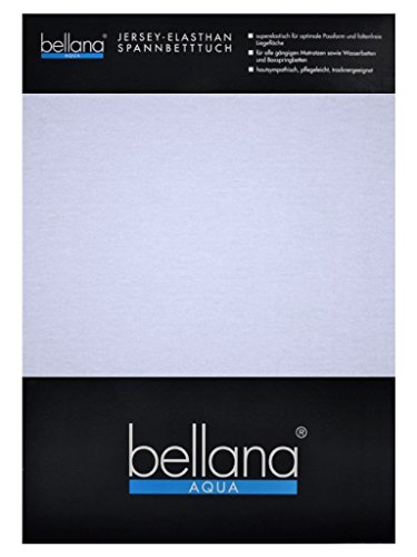 bellana® Aqua Jersey Multifunktions-Spannbettlaken für Wasserbetten in Normal- und Übergrößen, 140-160x200-220 cm in hellblau von Bellana