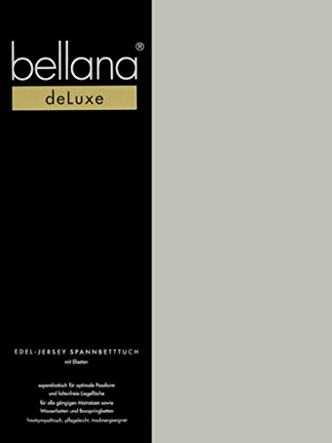 bellana® Deluxe Spannbetttuch für Wasserbetten und Boxspringbetten, 140-160 x 200-220 cm, Kiesel von bellana