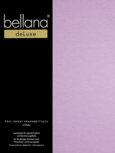 bellana® Deluxe Spannbetttuch für Wasserbetten und Boxspringbetten, 140-160 x 200-220 cm, Lavendel von bellana