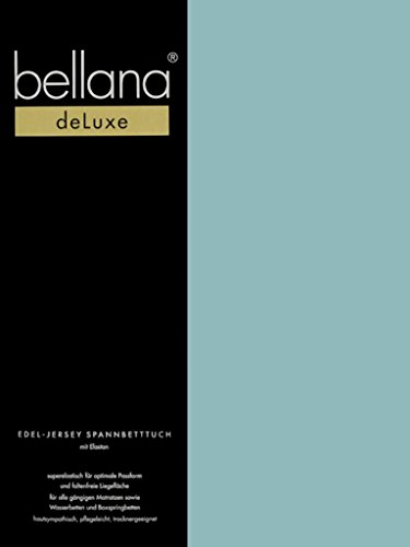 bellana® Deluxe Spannbetttuch für Wasserbetten und Boxspringbetten, 180-200 x 200-220 cm, türkis von bellana