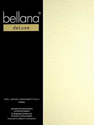 bellana® Deluxe Spannbetttuch für Wasserbetten und Boxspringbetten, 90-120 x 200-220 cm, Schnee von bellana