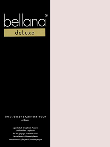 bellana® Deluxe Spannbetttuch für Wasserbetten und Boxspringbetten, 90-120 x 200-220 cm, zartrosa von bellana