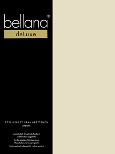 bellana® Deluxe Spannbetttuch für Wasserbetten und Boxspringbetten, 90-120 x 200-220 cm, Sand von Bellana