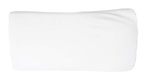 Bellana Nackenstützkissen Gesundheitskissen Kissenbezug de Luxe L 60-65 x 30-35 x 11-14 cm in Weiß von Bellana