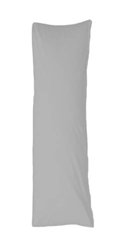 Bellana Seitenschläferkissen Bezug Stillkissen Mako Jersey 40x140 cm Farbe: Silber grau von Bellana