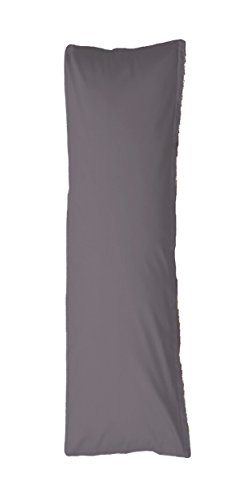 Bellana Seitenschläferkissen Bezug Stillkissen Mako Jersey 40x140 cm Farbe: grau von Bellana