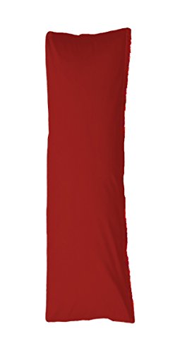 Bellana Seitenschläferkissen Bezug Stillkissen Mako Jersey 40x140 cm Farbe: rubin von Bellana