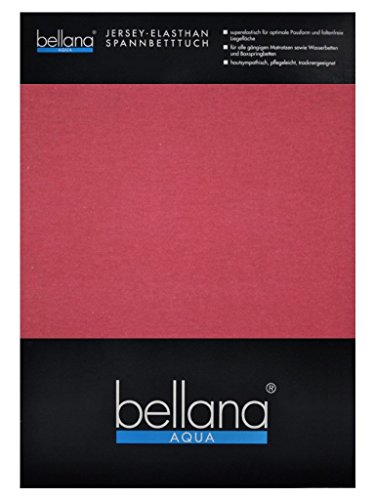 bellana® Aqua Jersey Multifunktions-Spannbettlaken für Wasserbetten in Normal- und Übergrößen, 90-100-120x200-220 cm in Bordeaux von Bellana