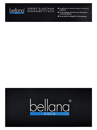 bellana® Aqua Jersey Multifunktions-Spannbettlaken für Wasserbetten in Normal- und Übergrößen, 90-100-120x200-220 cm in Weiss von Bellana