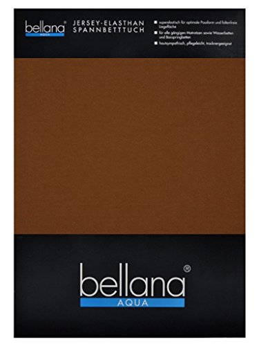 bellana® Aqua Jersey Multifunktions-Spannbettlaken für Wasserbetten in Normal- und Übergrößen, 140-160x200-220 cm in Marone von Bellana