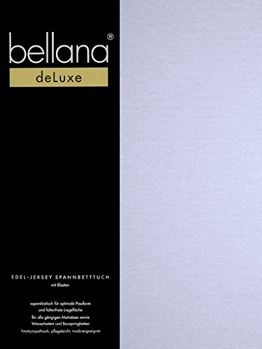 bellana® Deluxe Spannbetttuch für Wasserbetten und Boxspringbetten, 180-200 x 200-220 cm, hellblau von bellana