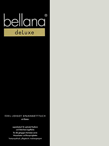 bellana® Deluxe Spannbetttuch für Wasserbetten und Boxspringbetten, 90-120 x 200-220 cm, Platin von bellana