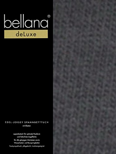 bellana® Deluxe Spannbetttuch für Wasserbetten und Boxspringbetten, 140-160 x 200-220 cm, anthrazit von bellana