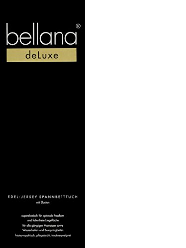 bellana® Deluxe Spannbetttuch für Wasserbetten und Boxspringbetten, 90-120 x 200-220 cm, Weiss von bellana