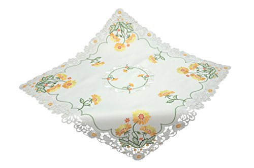 Bellanda Tischdecke, Polyester, weiß, 85 x 85 x 0.5 cm von Bellanda