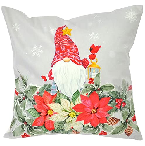 Bellanda Weiche Kissenhülle 40x40 cm Weihnachten Wichtel Weihnachtskissen Kissenbezug 100% Polyester (Bunt) von Bellanda