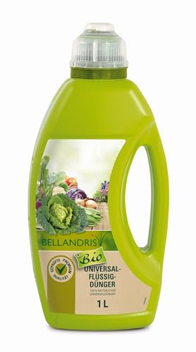 Bellandris Bio Universaldünger 1000ml - Dieser organische Universaldünger eignet sich perfekt für eine regelmäßige Nährstoffversorgung verschiedener Pflanzen während der Wachstumsphase. von Bellandris
