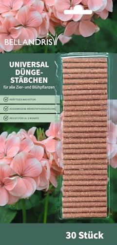 Bellandris Universal Düngestäbchen 30 Stück - Organische Düngestäbchen für eine einfache und gezielte Düngung verschiedener Pflanzen während der gesamten Wachstumsperiode. von Bellandris