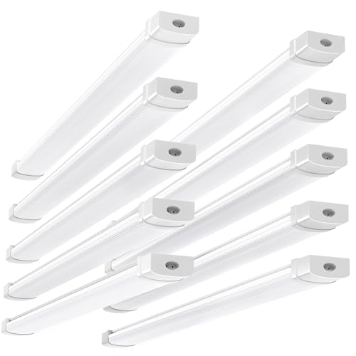 Bellanny LED Feuchtraumleuchte 115CM Werkstattlampe, 10×40W 4800LM Verknüpfbar LED Werkstatt Deckenleuchte Röhre Licht, IP65 Wasserdicht Neutralweiß 4500K Kellerlampe für Wohnzimmer Küche Büro Garage von Bellanny