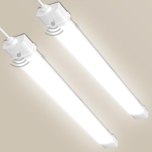 Bellanny LED Feuchtraumleuchte | 115CM Werkstattlampe, 40W 4800LM Deckenleuchte Röhre - 2er IP54 Wasserdicht Neutralweiß 4500K Verknüpfbar Neonröhre mit Bewegungsmelde für Büro Garage Werkstatt Keller Bellanny LED Feuchtraumleuchte | 115CM Werkstattlampe, 40W 4800LM Deckenleuchte Röhre - 2er IP54 Wasserdicht Neutralweiß 4500K Verknüpfbar Neonröhre mit Bewegungsmelde für Büro Garage Werkstatt Keller von Bellanny