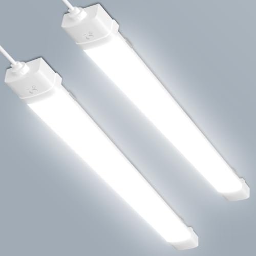 Bellanny LED Feuchtraumleuchte 115CM Werkstattlampe 40W 4800LM Deckenleuchte Röhre - 2er IP54 Wasserdicht Kaltweiß 6500K Verknüpfbar Flach Neonröhre mit Bewegungsmelde für Büro Garage Werkstatt Keller Bellanny LED Feuchtraumleuchte 115CM Werkstattlampe 40W 4800LM Deckenleuchte Röhre - 2er IP54 Wasserdicht Kaltweiß 6500K Verknüpfbar Flach Neonröhre mit Bewegungsmelde für Büro Garage Werkstatt Keller von Bellanny